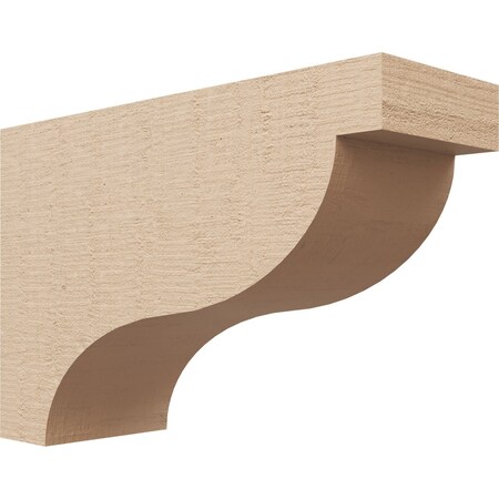 4in. W X 12in. D X 8in. H Series 3 Classic Garner Rough Cedar Woodgrain TimberThane Corbel, Tan